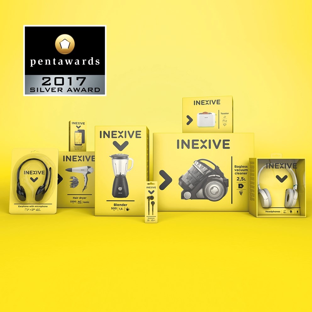 Pentawards d’argent pour notre équipe corpo et l’identité visuelle de la marque Inexive